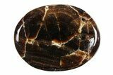 1.7" Polished Chocolate Calcite Worry Stones - Photo 2